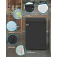 thumbnail image 4 of TABU 3.5 Cu ft Chest Freezer,Deep Freezer with Top Open Door and Removable Storage Basket, (Black), 4 of 6