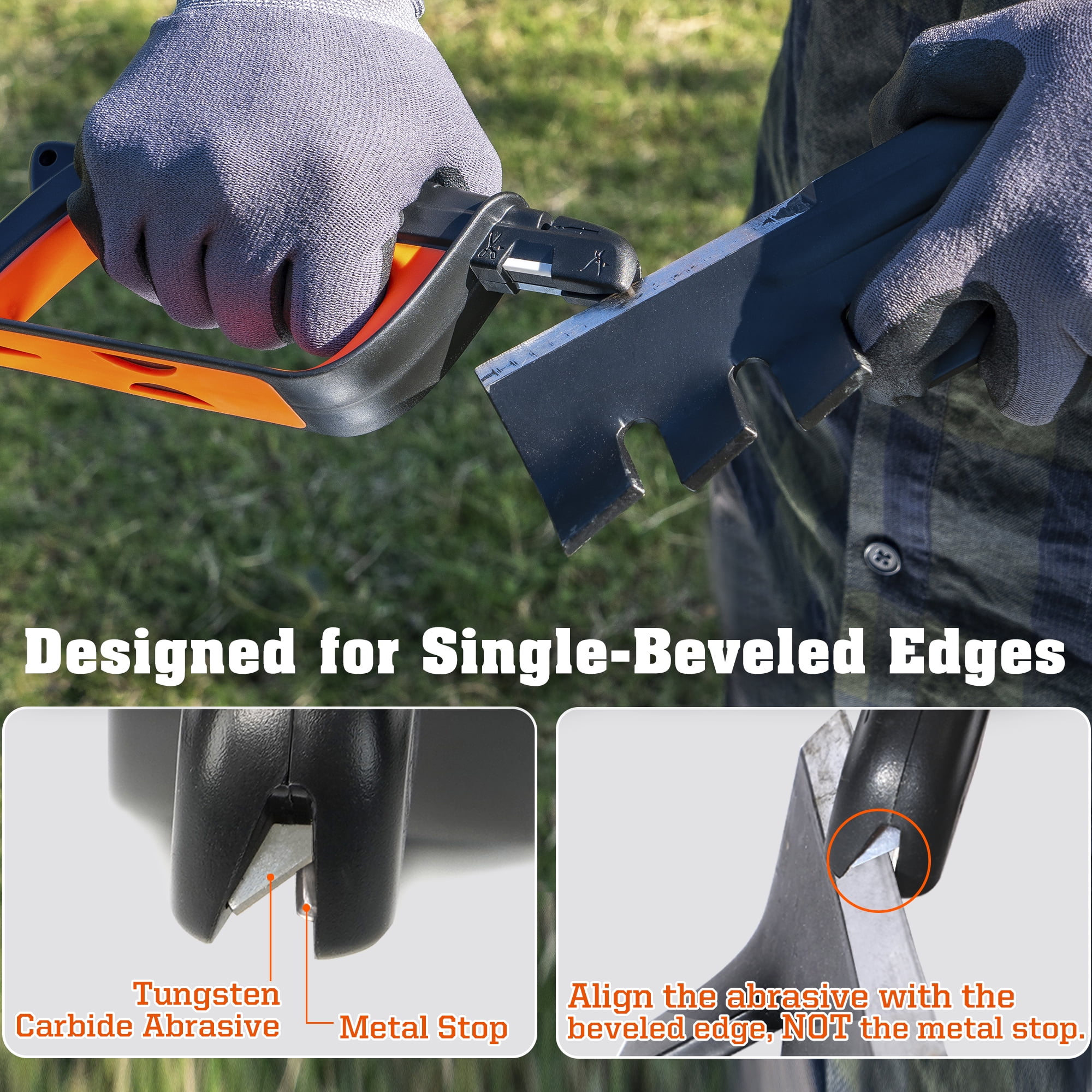 Sharpal 103N All-in-1 Pruning Gardening Tool Sharpener for Knife, Lawn Mower Blade, Axe, Pruner, Scissors