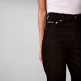 thumbnail image 3 of Jeans Calvin Klein de mujer tiro alto bootcut al tobillo negro, 3 of 5