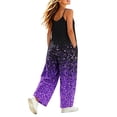 thumbnail image 6 of Fancifize Kids Girls Sleeveless Overalls Pants Casual Loose Straight Leg Jumpsuits Teens Printed Tie Dye Rompers 5-16 Years, 6 of 8