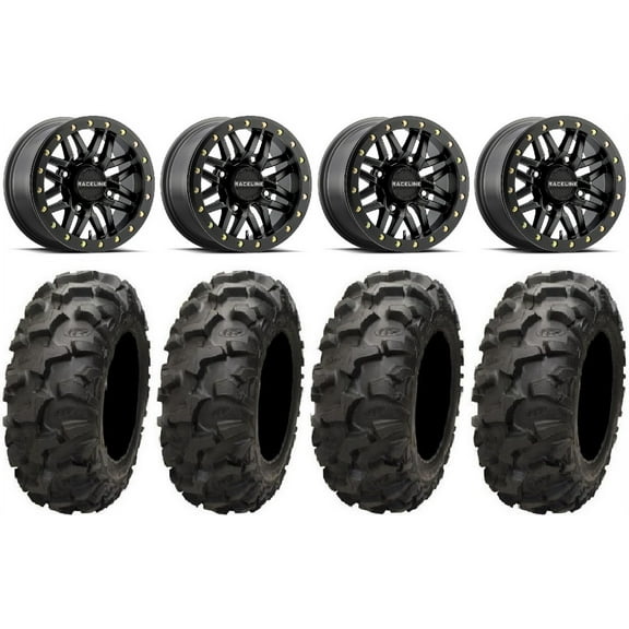 Raceline Ryno Bdlk 14" Bk Wheels 30" Blackwater Tires Polaris RZR XP 1000 / PRO XP / Ranger XP 900/1000