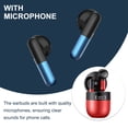 thumbnail image 3 of Auriculares compatibles con Bluetooth con estuche de carga Auriculares deportivos TWS con micrófono Control táctil Running Mini Headphone Red AweSitey EL022575-04B, 3 of 6
