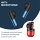 thumbnail image 3 of Auriculares compatibles con Azultooth con caja de carga auriculares Sports TWS con control de micrófono táctil con mini auriculares rojo Inevent EL022575-04B, 3 of 7
