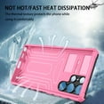thumbnail image 4 of For Samsung Galaxy S22 Ultra Case with Belt Clip Holster, Heavy Duty Military Grade Drop Protective, 360° Rotating Kickstand Shockproof TPU Shell Durable Rugged Cover, Pink, 4 of 15
