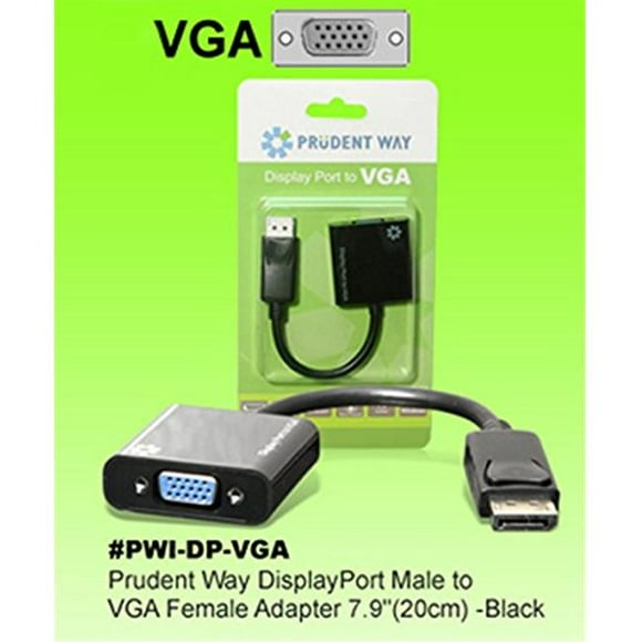 Prudent Way Adaptateur VGA Port d'Affichage pour Windows