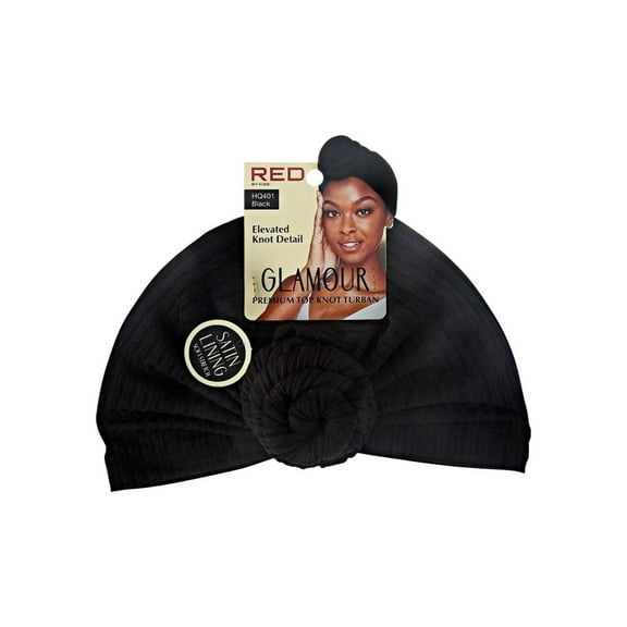 KISS - RED GLAMOUR KNOT TURBAN BLACK