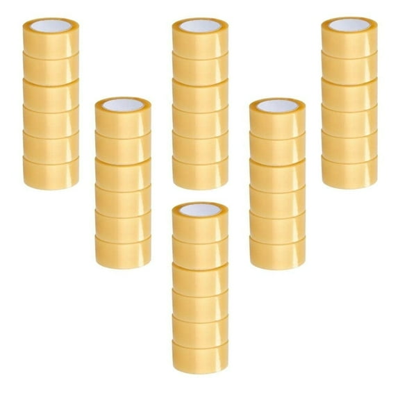 PSBM Hybrid Acrylic Tape 1.88 Inch x 110 Yards 36 Rolls, Yellow 1.75 Mil, Quality Adhesive for Packing and storage