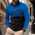 thumbnail image 4 of heyac Polo Shirts for Men Color Blocked Business Casual Short Sleeve Shirt Loose Fit Athletic Performance Polo Shirts Summer Casual Polo Tops, 4 of 7
