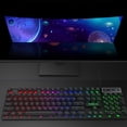 thumbnail image 1 of TIMIFIS Clavier de Jeu Filaire LED Tricolore Rétroéclairage 104 Touches Capuchon Rond Clavier Contrôle Multimédia pour Ordinateur de Bureau, 1 of 7