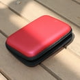 thumbnail image 3 of Anvazise Protective Case Mini Storage Cover Zipper Bag 2.5 Inch USB External Hard Disk Drive Case Bag for Home Red, 3 of 13
