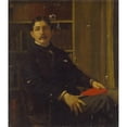 thumbnail image 3 of Kenyon Cox 15x17 Black Modern Framed Museum Art Print Titled - Portrait of Mr. Wiley (1894), 3 of 5