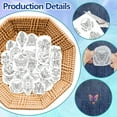 thumbnail image 3 of 4Sheets Mysterious Flower Water Soluble Embroidery Hand Sewing Stabilizers for Fabric Stitch Practice Embroidery Stickers Wash Away Stabilizers, 3 of 6