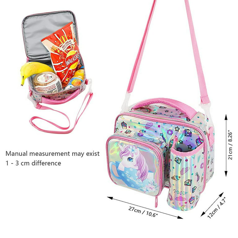 Kids Lunch Bag Thermal Insulated Cooler Bag School Nursery Lunch