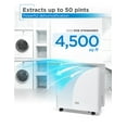 thumbnail image 3 of BLACK+DECKER 50-Pint Portable Dehumidifier 4500 sq. ft., ENERGY STAR Certified, BD50MWSA, White, 3 of 8