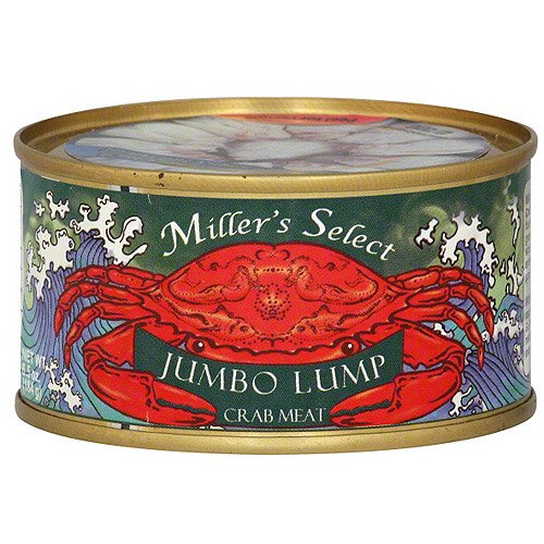 Miller's Select Jumbo Lump Crab Meat, 6.5 oz (Pack of 12)