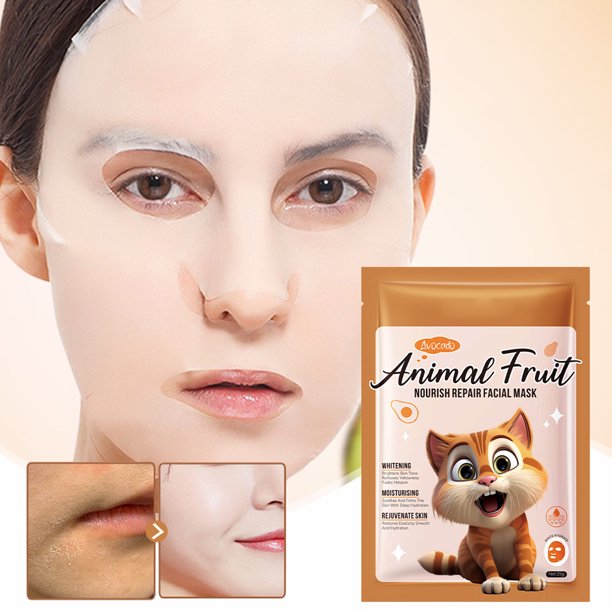 Mascarillas 25g Mascarilla Iluminadora con Colágenos Mascarilla Envolvente Peel Off para Mantenerla Transparente Mascarilla Nocturna Hidratante Suavizante Mascarillas Faciales de Plástico