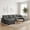 Grey, variant on YWEN 131" Modular Sectional Sofa, U-Shape Cloud Sailboat Sofa Couch, 6-Seater Chenille Sofas with Movable Ottomans for Living Room Apartment