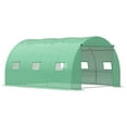 thumbnail image 1 of Outsunny Serre Tunnel en Polytunnel à Entrée, Serre Tunnel de Jardin Extérieure, 1 of 10