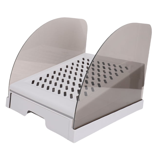 Cat Litter Ramp with Drawer Baffles, Easy To Clean Cats Litter Trapping Box Step Ramps Catcher for Small Elderly Cats