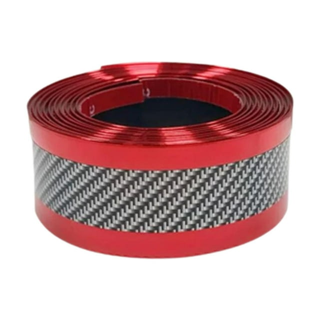 Moldura protectora genérica para borde de puerta de coche, tira protectora autoadhesiva para vehículos, amortiguador trasero, protección de entrada. Rojo