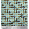 thumbnail image 1 of Soimoi Cotton Duck Fabric Argyle Check Print Fabric by The Yard 42 Inch Wide, 1 of 3