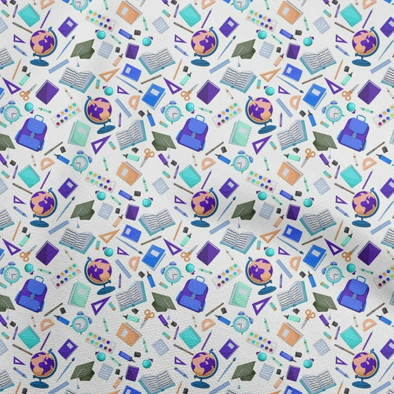 oneOone Cotton Silk Light Brown Fabric Kids Sewing Material Print Fabric By The Yard 42 Inch Wide