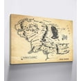 thumbnail image 2 of HFDF Middle Earth Map Wall Art Canvas Prt - Fantasy Map of Middle Earth - with ner Wooden - Lightweight & Easy to Hang - Perfect for Bedroom, Game Room Decor 18x12inch Framed, 2 of 5