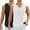 Black/White, variant on COOFANDY Mens Stretch Knit Tank Top for Summer Casual Beach Sleeveless T Shirts Textured Cut Off Workout Shirts