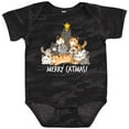 thumbnail image 3 of Inktastic Merry Catmas with Cat Tree and Yellow Star Boys or Girls Baby Bodysuit, 3 of 5