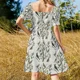 thumbnail image 4 of Vestido sin mangas de manga larga para mujer traje de baile con diseño de pájaros naturalismo Vintage ropa de noche, 4 of 7