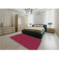 thumbnail image 5 of Ahgly Company Machine Washable Indoor Rectangle Transitional Raspberry Red Area Rugs, 2' x 5', 5 of 7