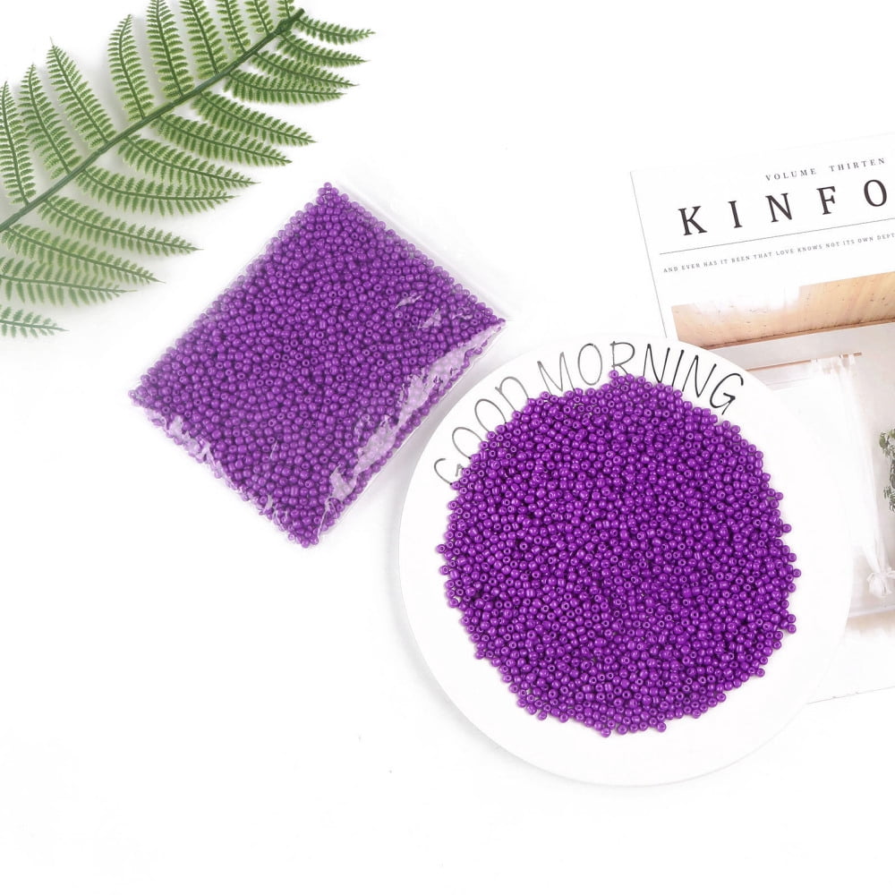 Baking Paint Glass Seed Beads Medium Orchid 6/0 4~5x3~4mm Hole: 1~2mm about 500pcs/50g 50g/bag 18bags/2pounds