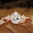 thumbnail image 3 of 2.00Ct Pear Cut Women's Engagement Ring 14K Rose Gold Plated Simulated Diamond, 3 of 3