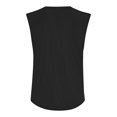 thumbnail image 5 of MGCWSH Men's Cotton Muscle Tank Tops Wash Solid Vintage Sleeveless T Shirts Crew Neck Heavyweight Casual Tank Shirts Black L, 5 of 5