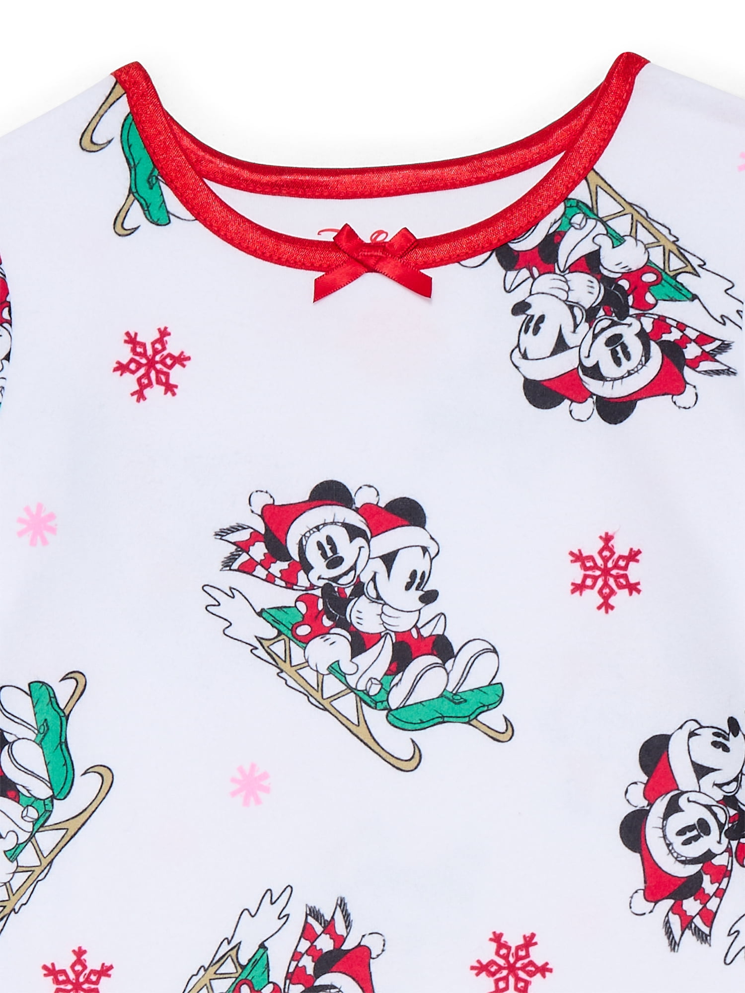 Mickey & Minnie Mouse Girls Christmas Pajama Nightgown, Sizes 4-12