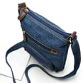 thumbnail image 6 of EnJoCho Ladies Fashion Solid Color Denim Multi Functional Zipper Casual Messenger Bag Trendy Casual Crossbody Bags for Men Women Clearance, 6 of 9