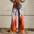 thumbnail image 7 of Jeans for Women Vintage Wide Leg Fashion High Waisted Denim 90S Floral Printed Pull On Baggy Denim Pants for Women, 7 of 7