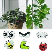 Garden Decor,Cute Magnets Eyes Ladybird For Potted Plants Magnet Pins Charms Unique Gifts For Lovers Indoor Accessories Contains 6 Decorative Magnets,Outdoor Decor,Yard Decorations Outdoor