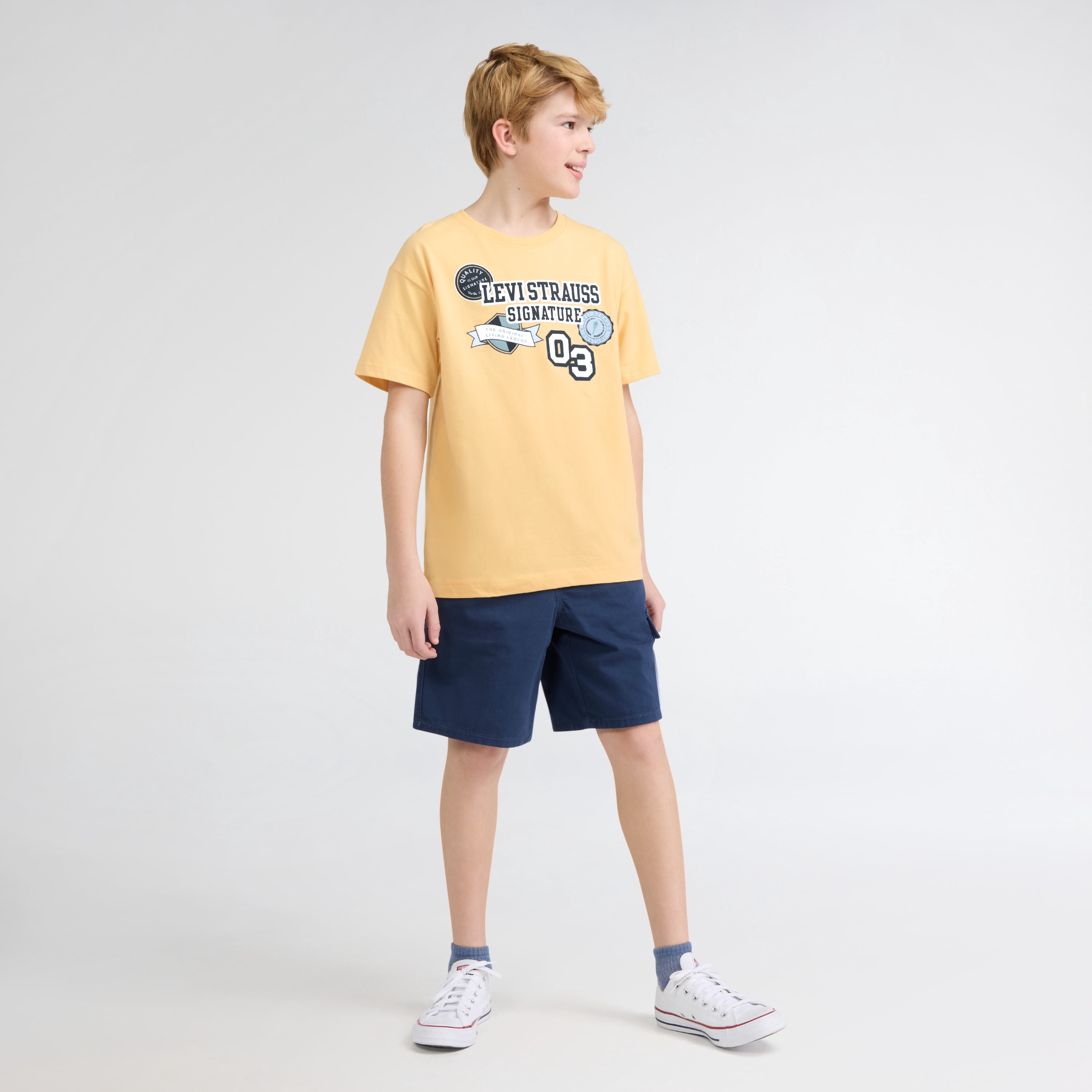 Levi Strauss Signature Boy Short Sleeve Graphic Tee, Sizes 4-18