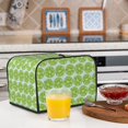 thumbnail image 5 of KLL Green Lemon Slices Print 4 Slice Toaster Dust Covers Kitchen Small Appliance Cover with 2 Pockets,Can hold Jam Spreader Knife & Toaster Tongs (12.4 x 10.6 x 8.2), 5 of 6