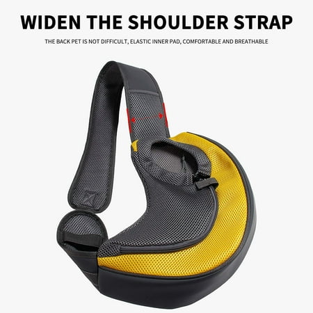 Pet Outing Shoulder Bag Dog Sling Carrier Breathable Mesh Hands-Free Crossbody Bag Dog Slings for Small Dogs Cat Rabbit Outdoor Travel