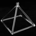 thumbnail image 3 of TISHITA Clear Crystal Singing Pyramid, Yoga Bowl D Note with Suede -, 3 of 7