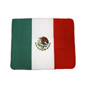 Mexican Flag Fleece Throw Blanket Mexico 60 X 50 by Private Label