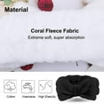 thumbnail image 3 of Diadema de spa – Paquete de 2 bandas para el cabello con lazo para mujer, banda para la cabeza de maquillaje facial, envolturas para la cabeza de lana de Coral suave para lavarse la cara en la ducha, 3 of 7