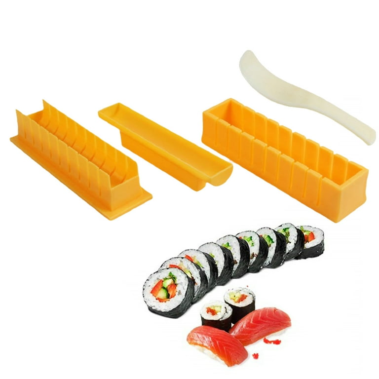 4PCS/Set Sushi Maker Kit Round Sushi Maker Mold DIY Sushi Maker Tool Set  for Rice Rolls Non-stick Sushi Mold 