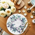 thumbnail image 2 of Round Placemats White Purple Gardenias Wreath 15 inch Set of 6 Table Mats for Dining Table Floral Leaf Heat Resistant Non-Slip Kitchen & Home Decorative Place Mat Set, 2 of 8