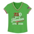 thumbnail image 4 of MEICHEN Women's 250Th Anniversary Print V Neck T Shirt 250Th Anniversary Tshirt Patriotic Tee Womens Summer Essentials Tops, 4 of 4