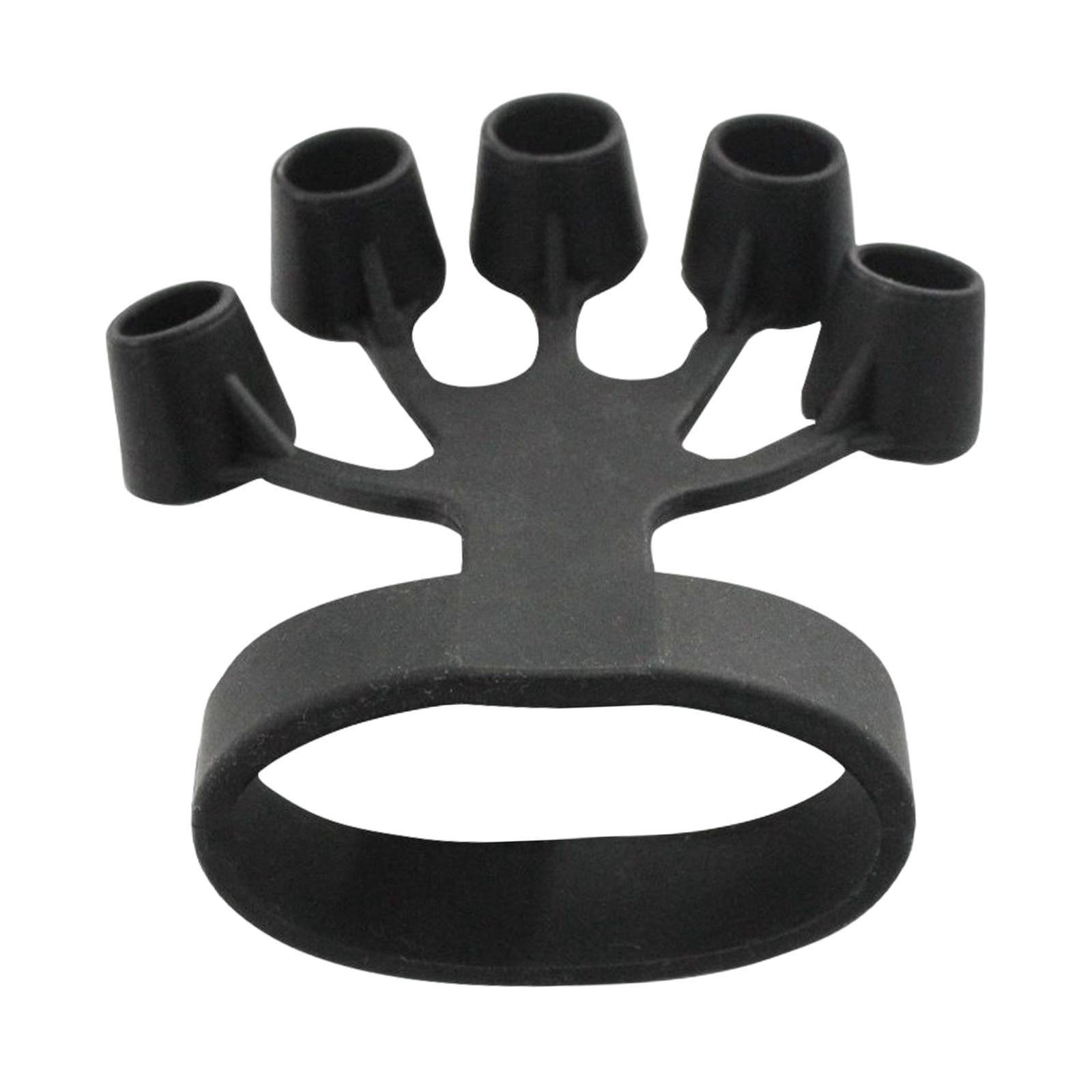 harayaa 5x Hand Grip Strengthener Fitness Equipment Finger Exerciser Wrist Training Puller Finger Resistance Band Silicone Tool for Piano Rock Climbers 5 Pcs