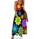 thumbnail image 1 of Vestido sin mangas con estampado de margaritas y flores hippies para mujer, vestidos de moda para mujer 2024, 1 of 7