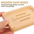 thumbnail image 7 of Raindrops Bamboo Soap Dish 2Pcs Set Water Filtration Design For Bathroom Use, 7 of 7